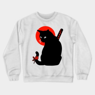 samurai cats Activate the background colors that you want to make available for your enabled products Crewneck Sweatshirt